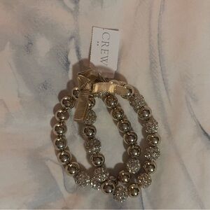 NWT J. Crew Gold Bracelet Duo